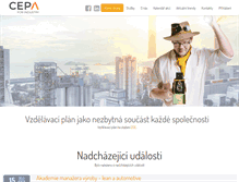 Tablet Screenshot of ce-pa.cz